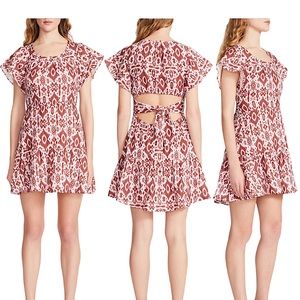 BB Dakota by Steve Madden Catch My Gauze Cutout Cotton Minidress